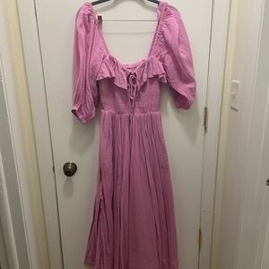 Free People Pink Maxi Dress